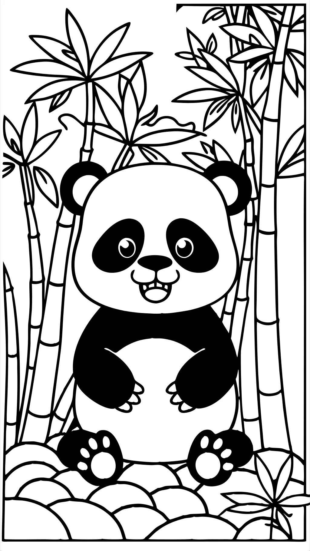 panda coloring pages free